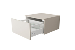 Тумба подвесная VELVEX Unit 50x27 выдв. ящик шёлк шампань
