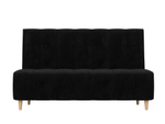 Диван кухонный прямой Ральф, Черный, Велюр, 104139