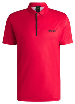 Мужское теннисное поло BOSS Paddytech Pro - красный