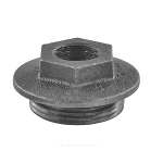 Заглушка (пробка) проходная 1 1/4"x3/4" левая резьба для чугунных радиаторов CRMTCLB