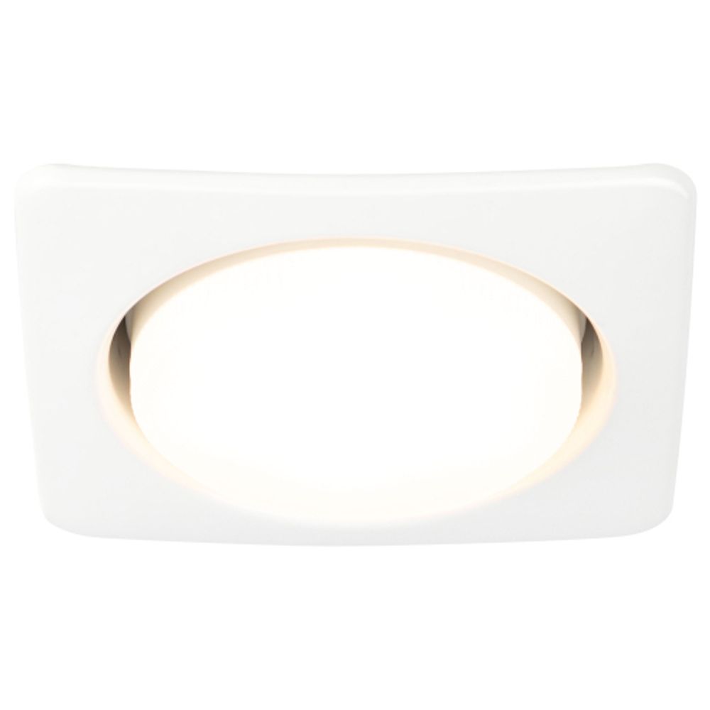 Светильник встраиваемый ЭРА KL71 WH /1 (к) под лампу GX53 белый термокольцо в комплекте | Встраиваемые светильники Для ламп GX53