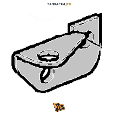 Кронштейн газовой стойки правый JCB 333/E0455