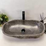 Раковина из речного камня RS63544 (70*38*16) 0124