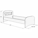 Уголок школьника Омега 16 кровать одинарная 900