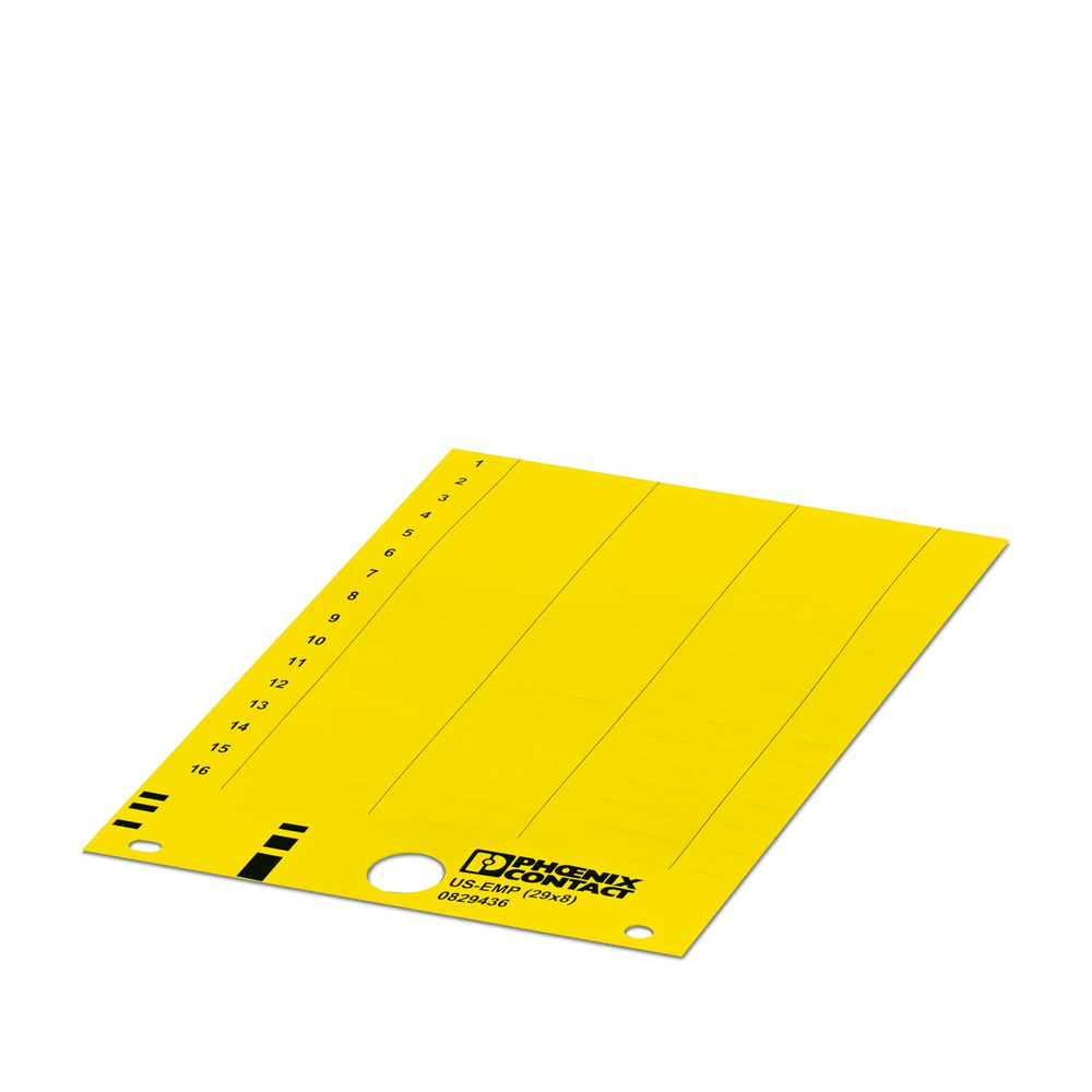 0830046 - US-EMP (29X8) YE CUS - Фиксируемые таблички