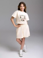 Костюм для девочки, футболка и шорты