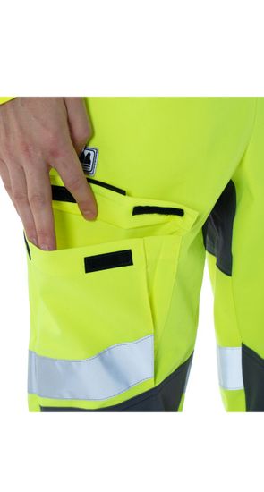 Брюки сигнальные "Блазар" (лимон/т.серый)