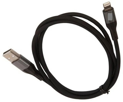 Кабель DENMEN D42L USB-Lightning 2.4A 1м TPE Black