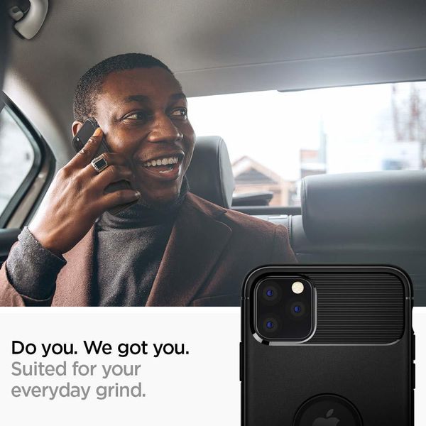 Прочный чехол SPIGEN для iPhone 11 Pro - Rugged Armor - Matte Black