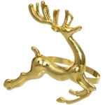 Набор колец для салфеток 6шт «Рождественский Олень» 4,5*6см, золото