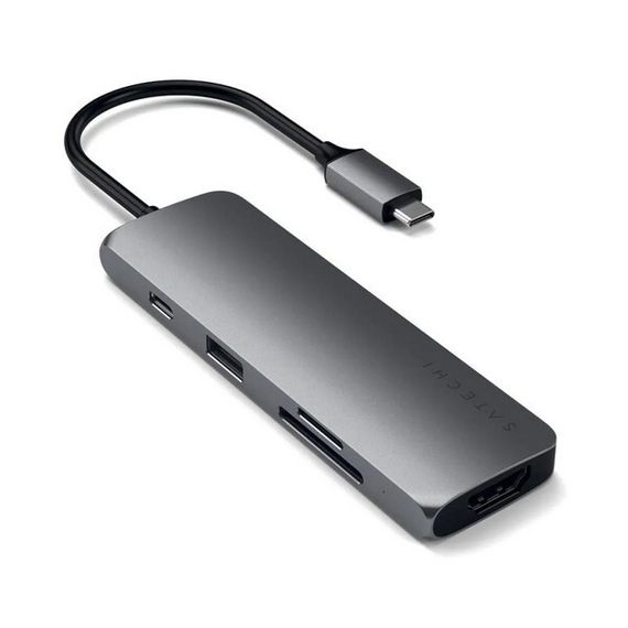 USB-хаб Satechi USB-C Multiport Pro для Macbook (ST-UCMPAM) Space Gray / Серый космос