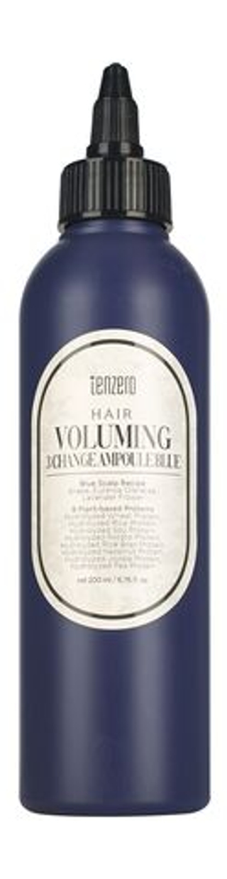 Филлер для объема волос TENZERO Hair Voluming 3 Change Ampoule Blue 200 мл