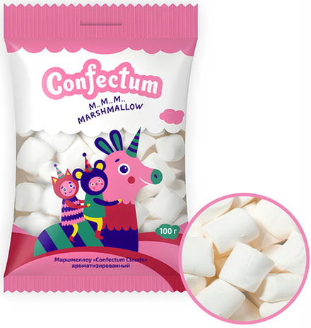 Жевательный зефир Confectum Clouds Пломбир-Ваниль 100г