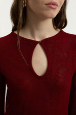 Платье из 100% хлопка Amore V Red Vine