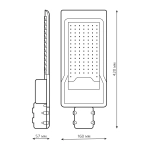 Св-к Gauss LED уличный  Avenue 100W 10000lm 5000K 190-250V IP65 420*160*57мм черн КСС "Ш" 629534300