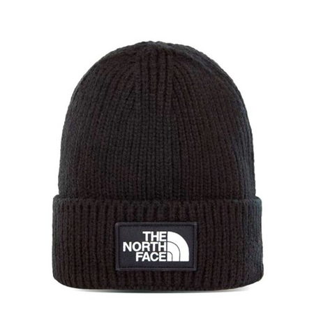 Шапка The North Face TNF LOGO BOX CUFFED BEANIE TNF BLACK