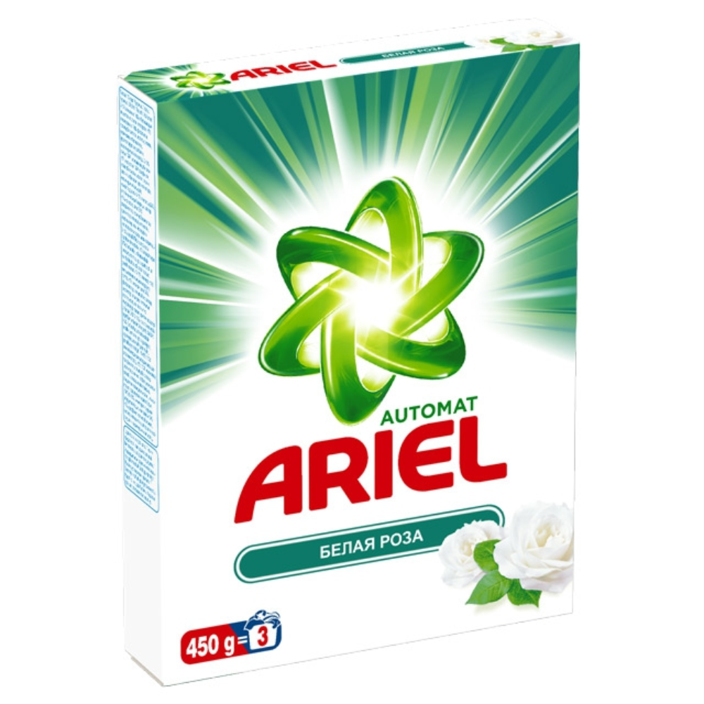 Стиральный порошок Ariel Белая роза 450 гр