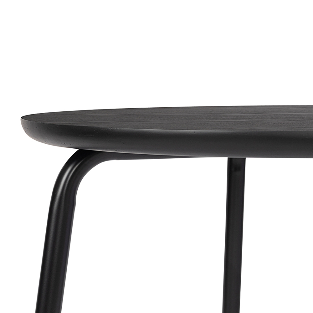 Стол обеденный Round, 90 см, черный