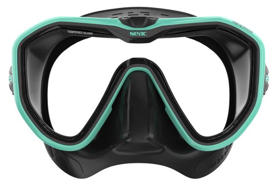 Маска Seac Appeal Tiffany черно-голубая рамка/черный силикон