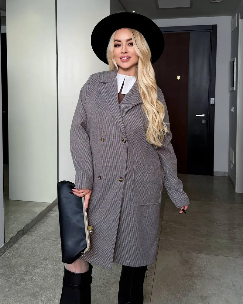 Пальто УК-905-1 Фабрика Моды