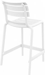Стул пластиковый полубарный Siesta Contract Helen Bar 65, белый