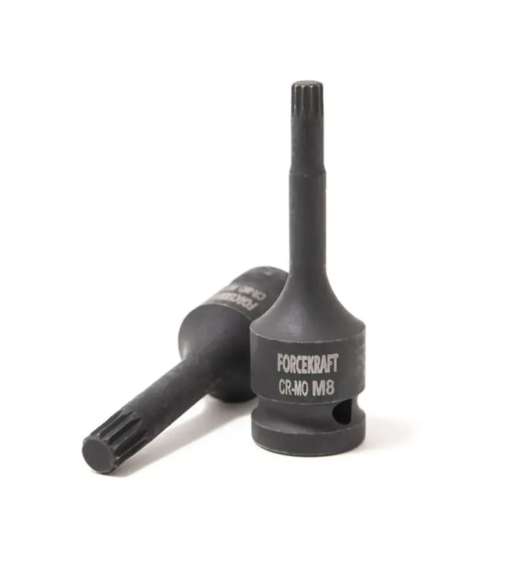 Головка-бита SPLINE ударная M8,1/2'' FORCEKRAFT FK-24807808MPB