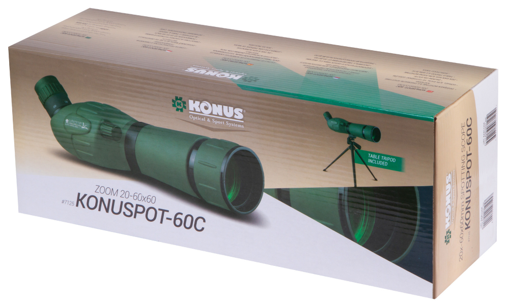 Зрительная труба Konus Konuspot-60C 20–60x60