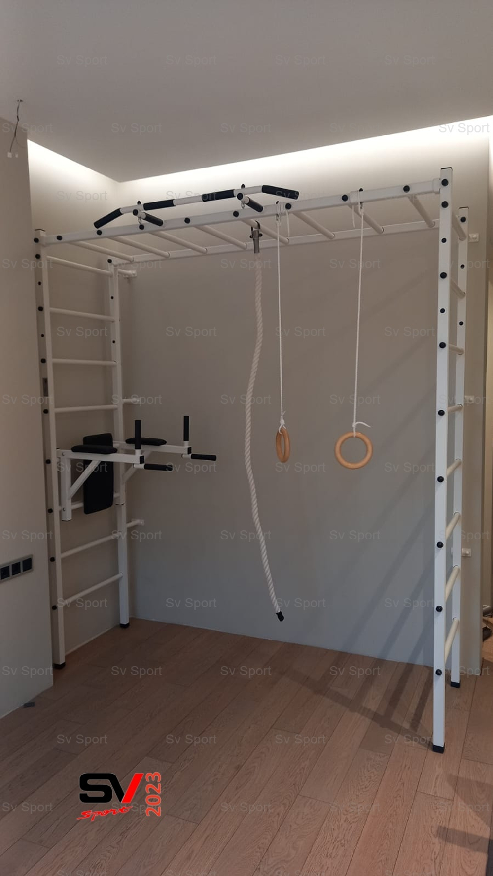 Монтаж спортивного комплекса Sv Sport П в пеноблочные, газоблочные стены