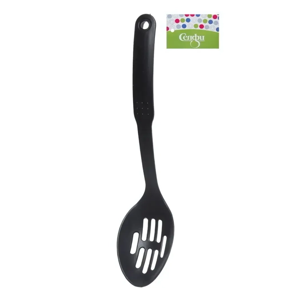 Ложка кухонная пластиковая с прорезями 29 см «Эконом» Селфи