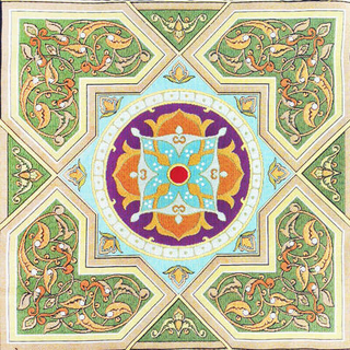 Ткань купон Джакарта, 48x48 см