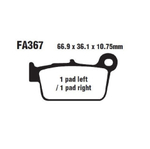 Тормозные колодки EBC FA367R Metal зад YAM YZ250/WR450