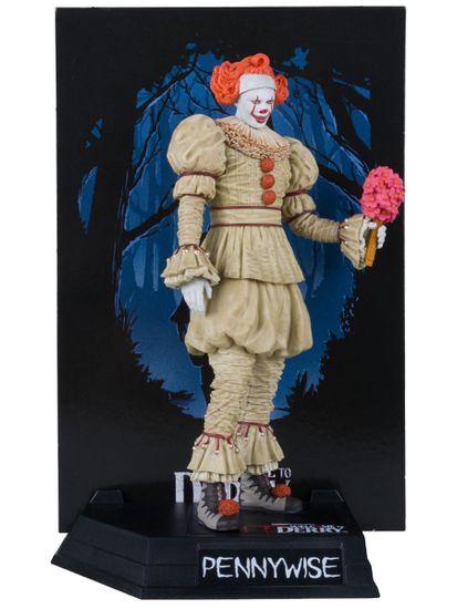 Фигурка McFarlane Movie Maniacs Пеннивайз Pennywise Добро пожаловать в Дерри (Флэшбэк) 15см 41375 / фигурка по мотивам фильма "Оно", Пеннивайз