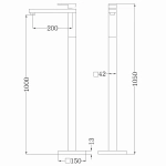 Смеситель для раковины ABBER Daheim AF8241SP сатин