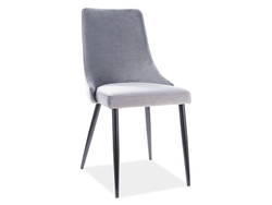 Стул SIGNAL PIANO B Velvet Bluvel 14 серый/черный