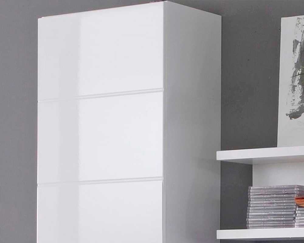 Гостиная Ноктюрн 5 МДФ (белая) 300*45*220 см, Белый, Белый Фасадный   Фиеста