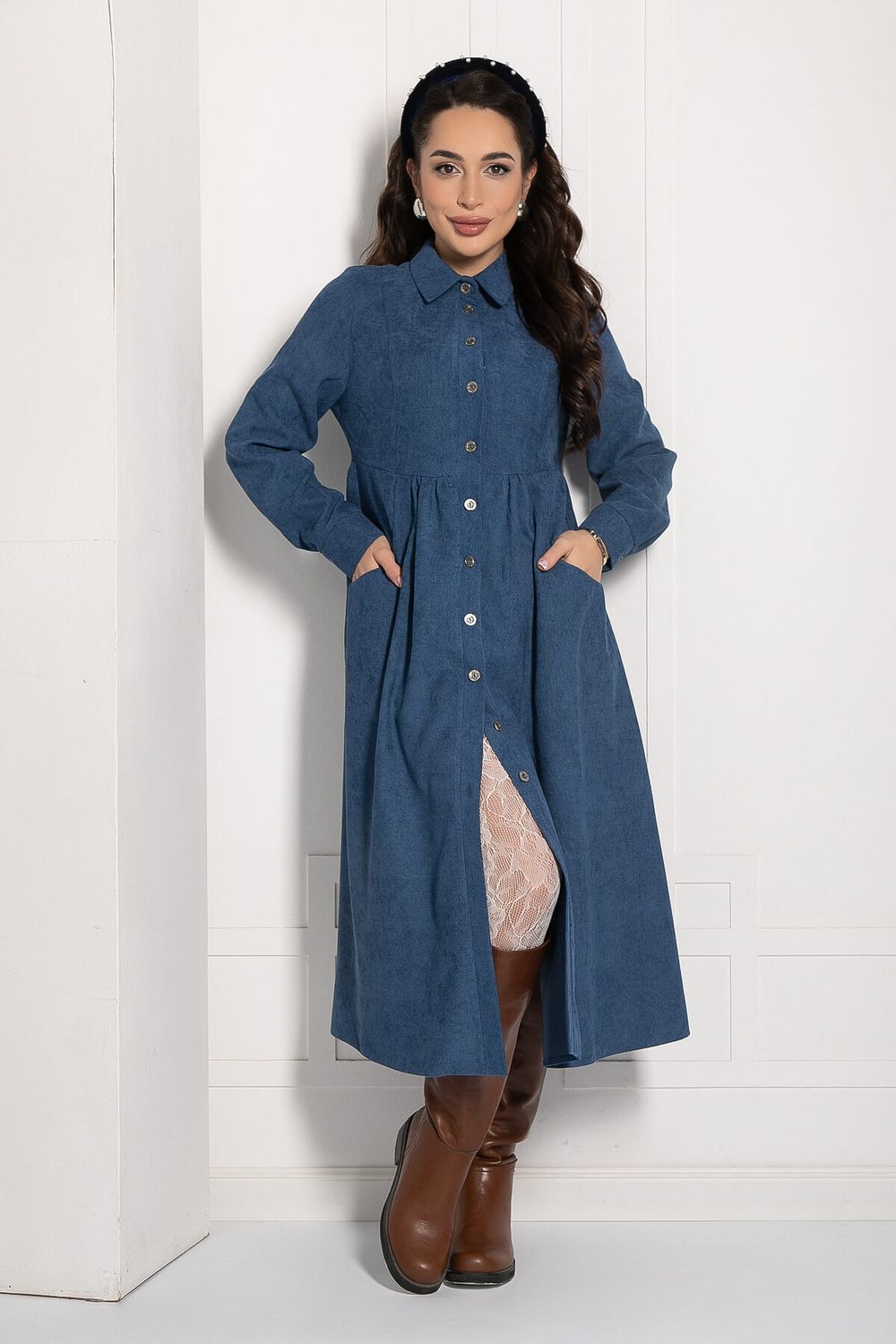 Платье Сабина (синее) П12657-4 LT Collection