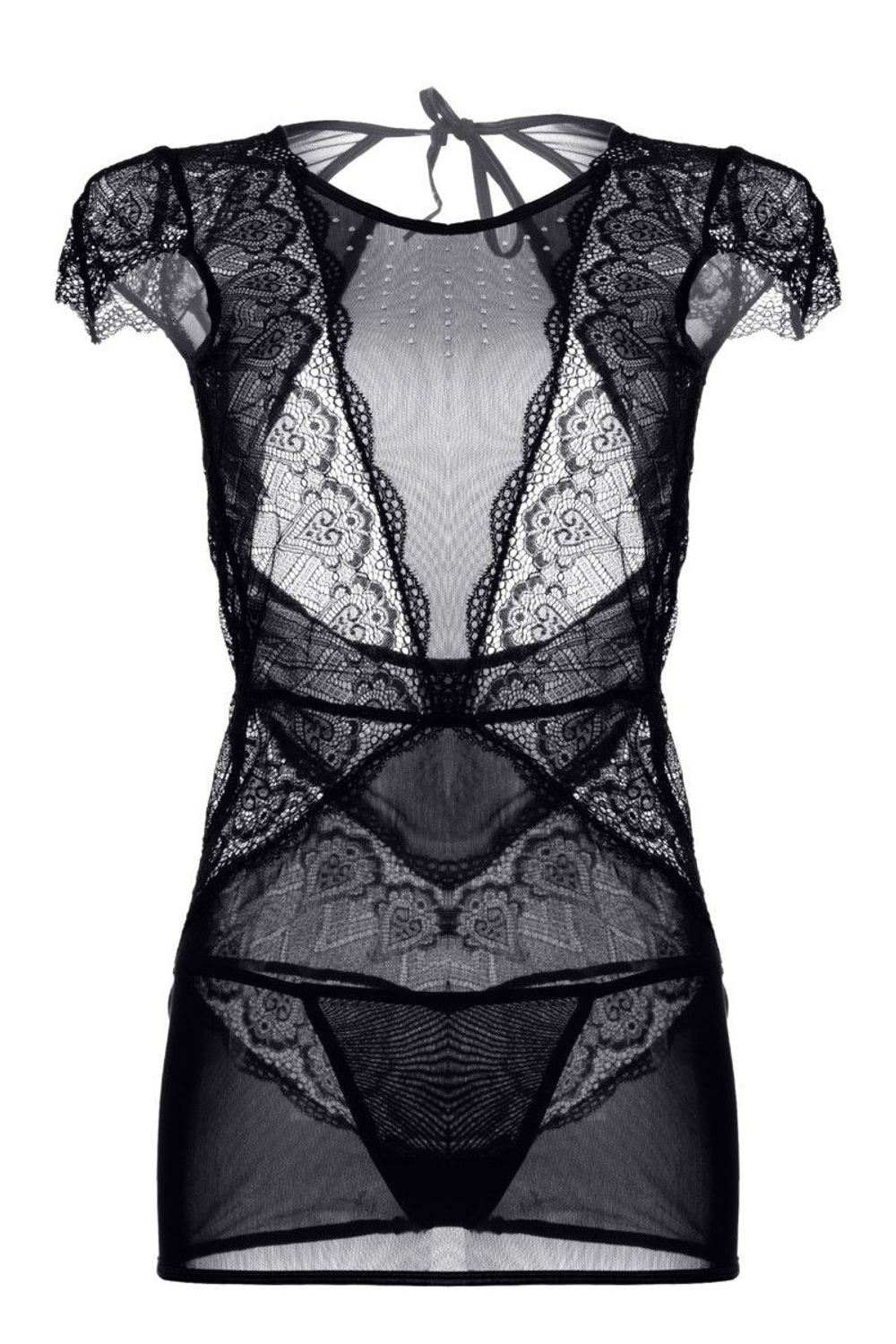 Ажурное платье с открытой спиной