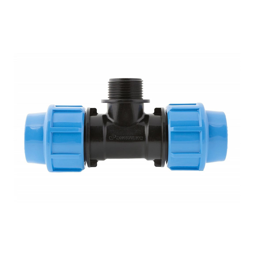 Тройник комбинированный полипропиленовый Джилекс, с наружной резьбой, 32 x 1" П x 32 мм