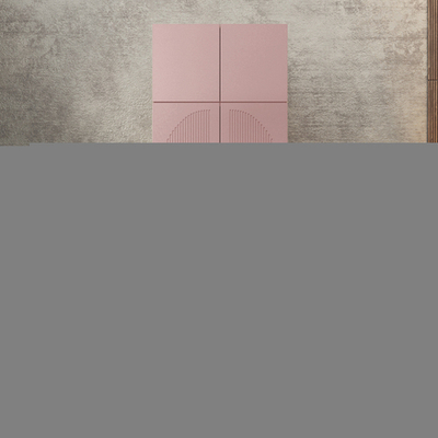 Шкаф Агератум МДФ двухсекционный с антресолью Лайн бохо (0,27) А10017 матовая - Дуб Сонома 3025  120*50*240