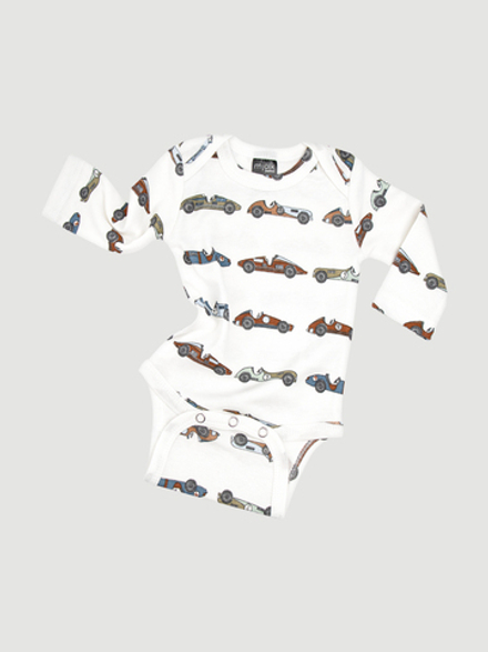 Боди Mjölk Retro Cars с длинным рукавом