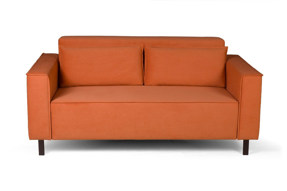 Club диван-кровать прямой, велюр Frost fox