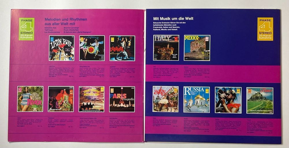 Винтажная виниловая пластинка LP Сборник Stereo A La Carte Mack The Knife (Germany 1968)