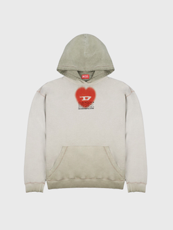 Худи Diesel S-BOXT-HOOD-N10 Gray / Green