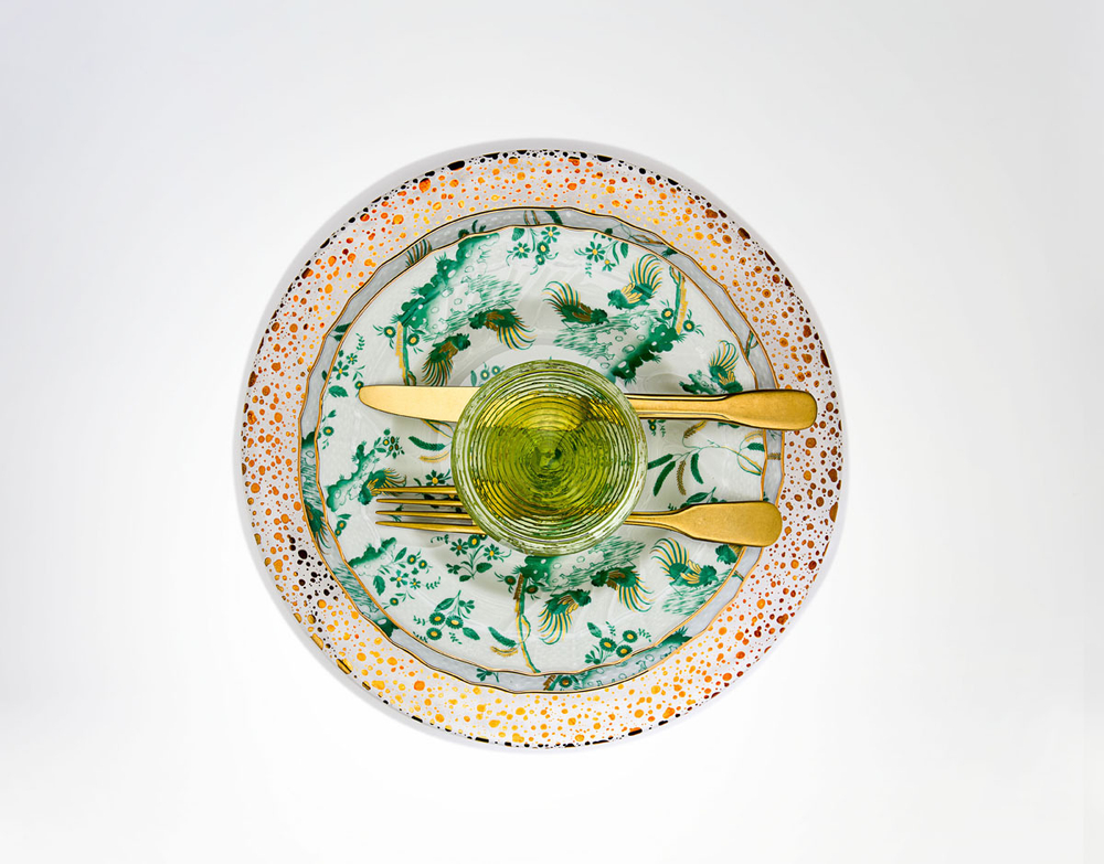 Тарелка подстановочная 34см IVV золотистая