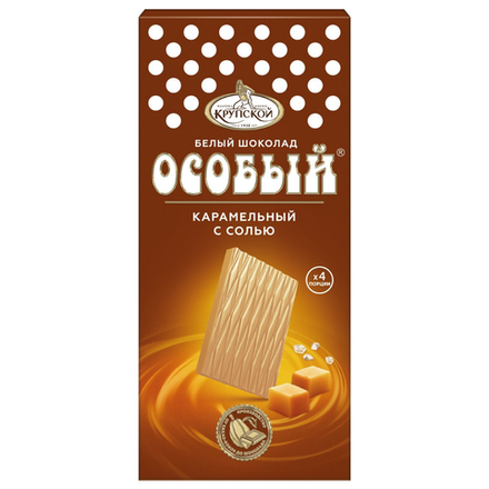 Шоколад Особый карамельный с солью 90 гр