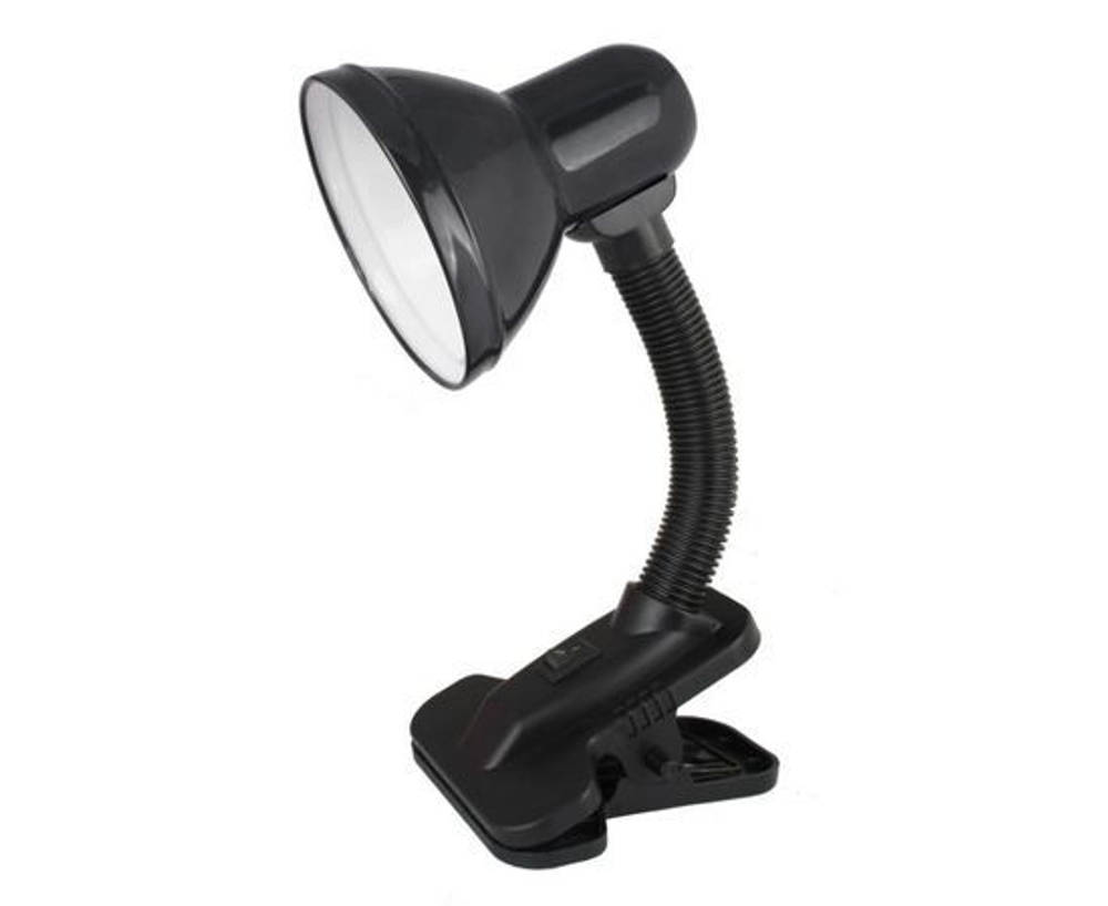 Светильник настольный ULTRAFLASH UF-320P C02 черный с прищепкой 230В, 60Вт, E27, ЛОН