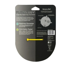 Playology puppy sensory ball сенсорный плюшевый мяч для щенков с ароматом курицы, 11 см, желтый