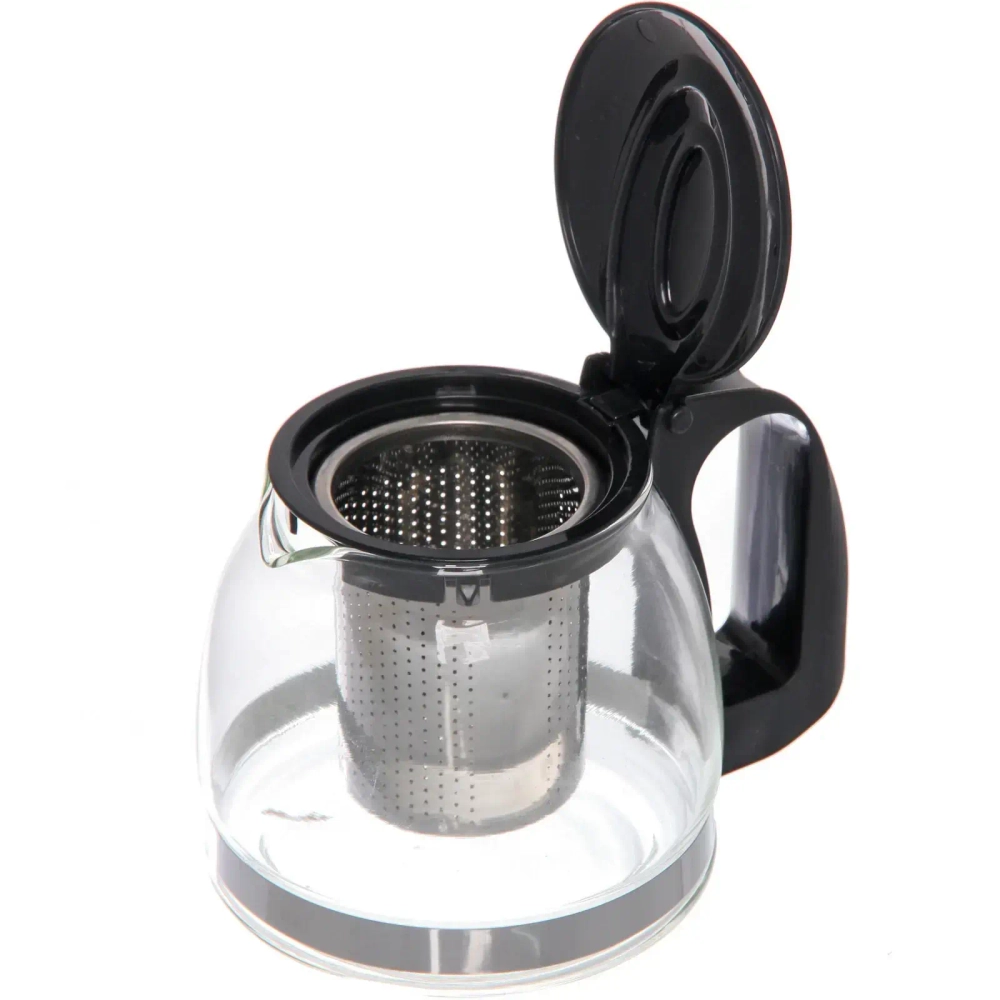 Чайник заварочный стеклянный 700мл «Ассорти», микс цветов