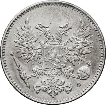 50 пенни 1917 S (монета для Финляндии)