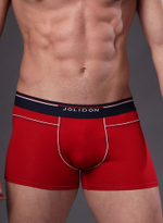 Мужские боксеры с контрастной строчкой (Размер: XXL) (Цвет: красный)